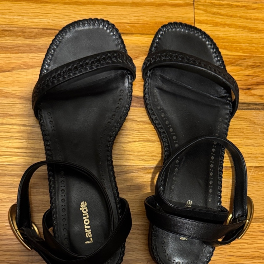 Larroude Black Women's Sandals